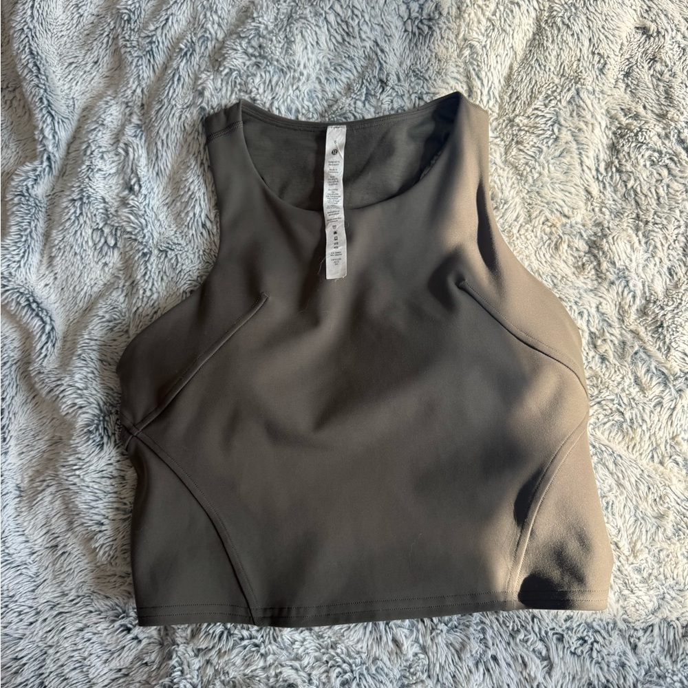 lululemon athletica Dark Gray Crop Top